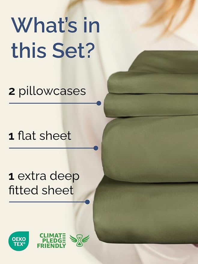 Cooling Bed Sheet Set - Twin - 4 Piece