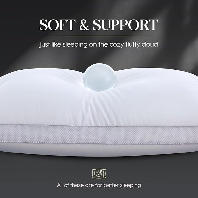 Bed Pillow - King - 2 Piece