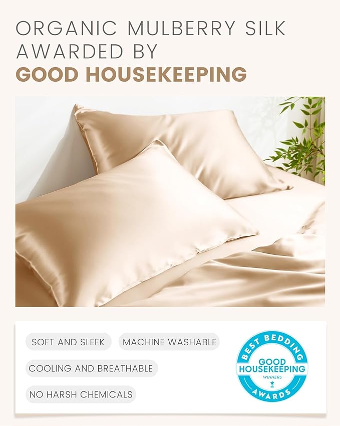 Mulberry Silk Hypoallergenic Pillowcase - King