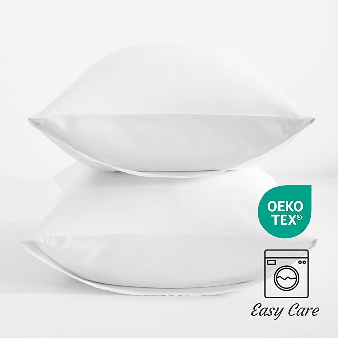 Microfiber Pillowcase Set - King - 20 x 36 in - 2 Pack - 2 Piece