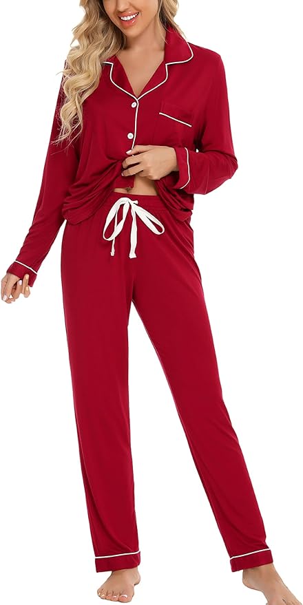 Women's Pants Pajama Set - Long Sleeve - 2 Piece