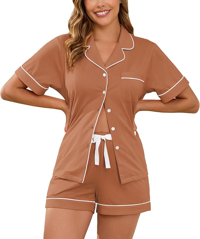 Women's Pajama Set - Short Sleeve - 2 Piece