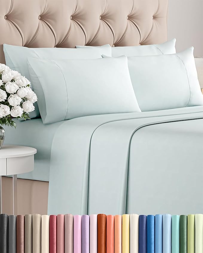 Cooling Bed Sheet Set - Full - 16 in Deep Pocket - 6 Piece