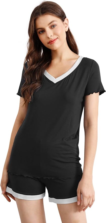 Women's Bamboo Cooling Pajama Set - Short Sleeve - 2 Piece
