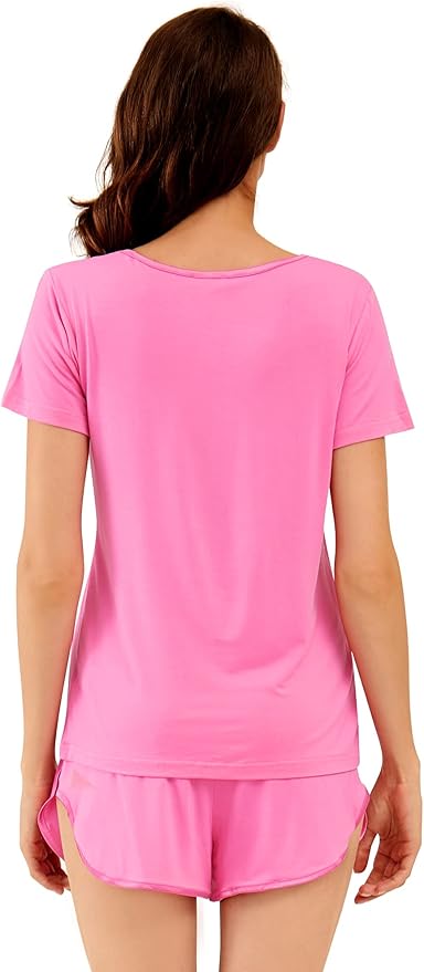 Women's Bamboo Cooling Pajama Set - Short Sleeve - 2 Piece