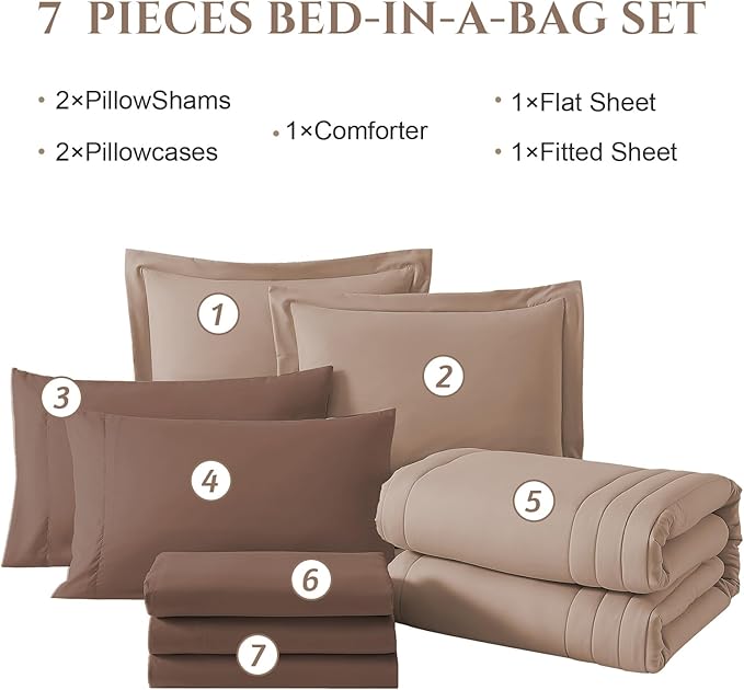Comforter Set - Queen - 7 Piece