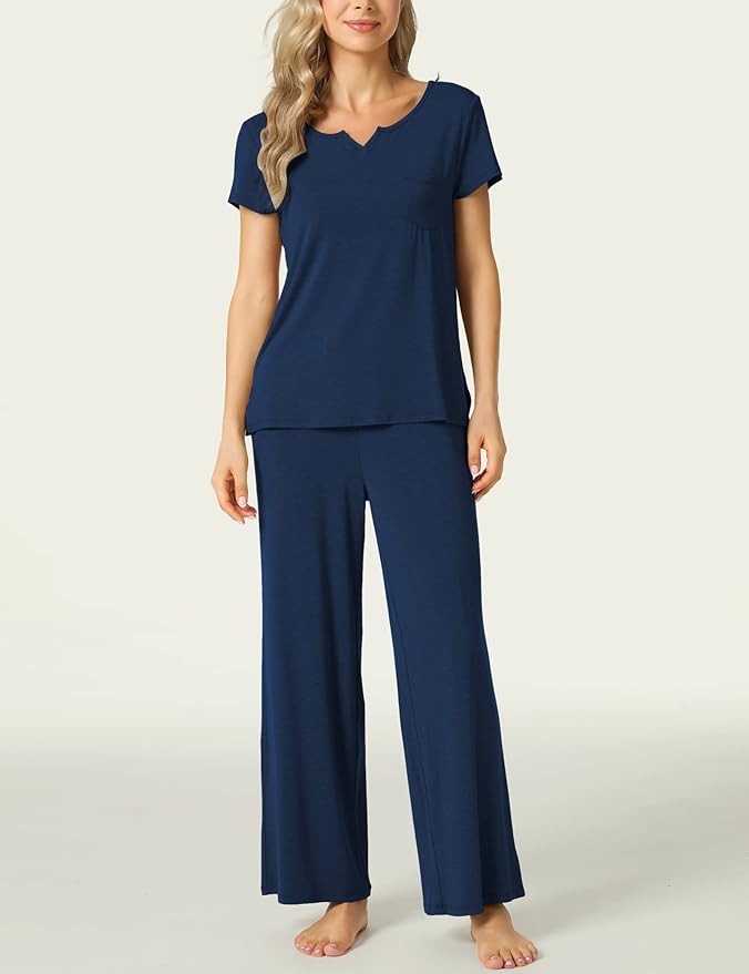 Bamboo Pajama Set - Short Sleeve - 2 Piece