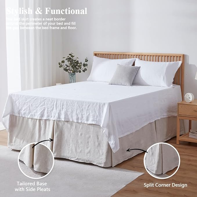 Linen Bed Skirt - Twin