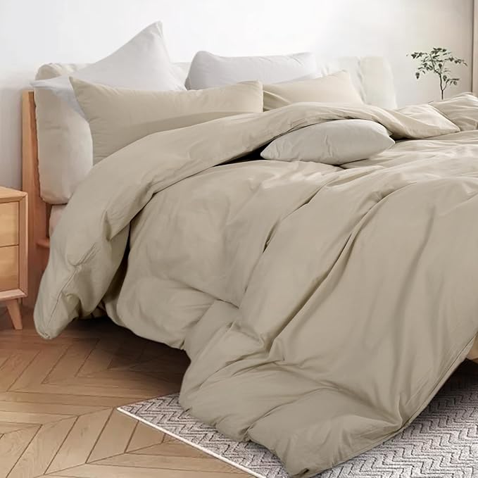 Linen Duvet Cover Set - Queen - 3 Piece