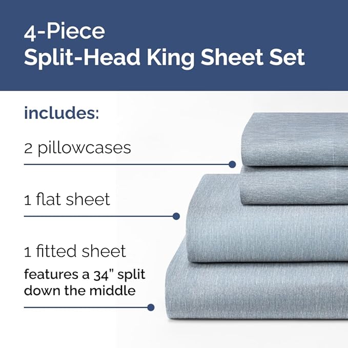 Cooling Bed Sheet Set - King - 4 Piece