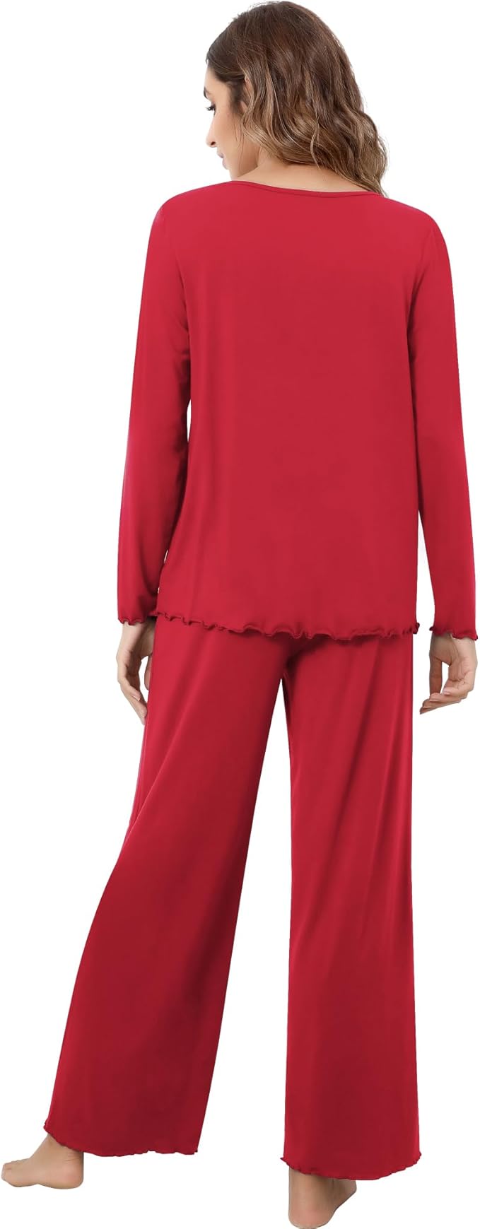 Women's Bamboo Pants Pajama Set - Long Sleeve - 2 Piece