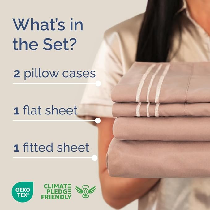 Cooling Bed Sheet Set - Full - 4 Piece