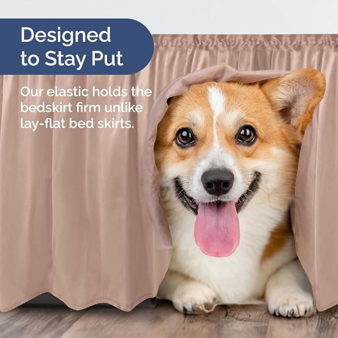 Bed Skirt - King - 12 in Drop