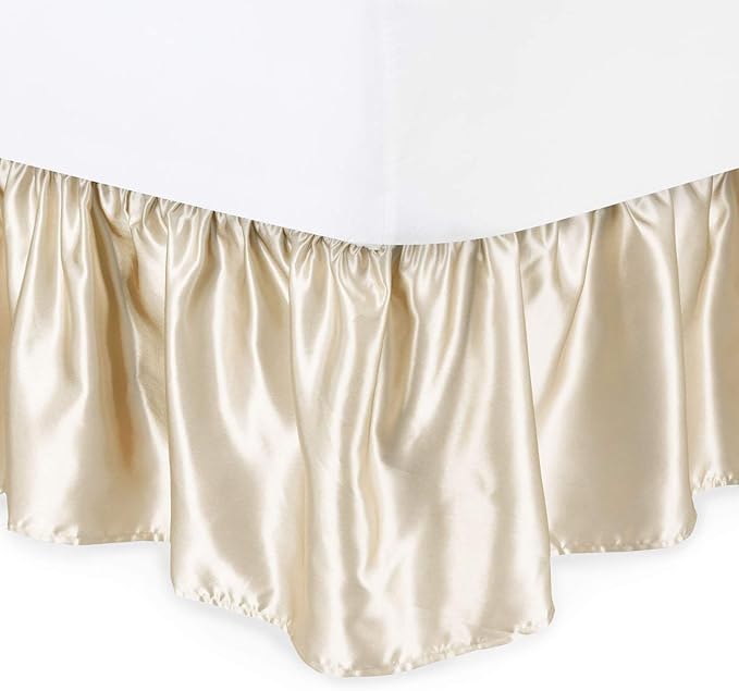 Satin Bed Skirt - Full - 15 in Drop