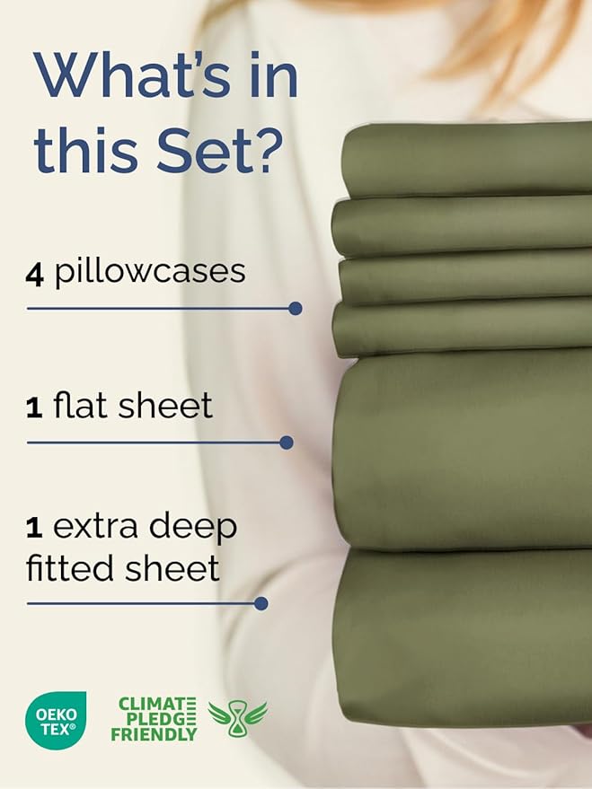 Cooling Bed Sheet Set - King - 6 Piece