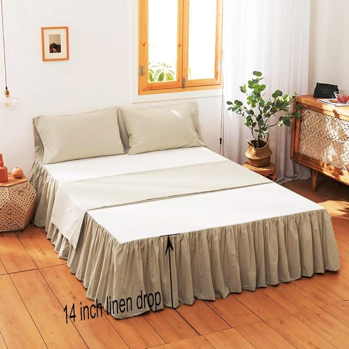 Linen Bed Skirt - King