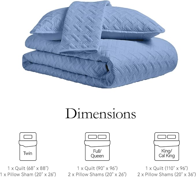Microfiber Quilt Set - Twin