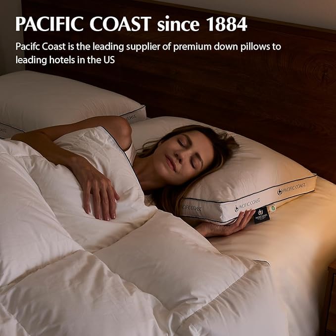 100% Cotton Bed Pillow - King - 2 Piece