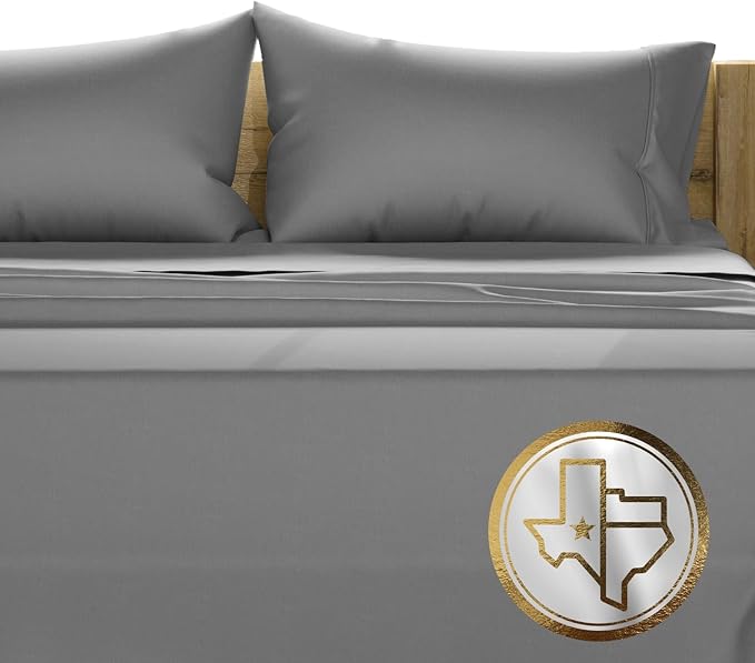 Linen Cooling Bed Sheet Set - King - 17 in Deep Pocket - 4 Piece