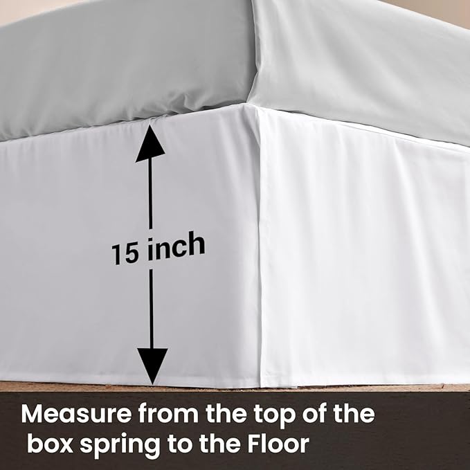 Microfiber Bed Skirt - Queen - 15 in Drop