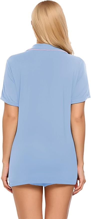 Women's Pajama Set - Short Sleeve - 2 Piece