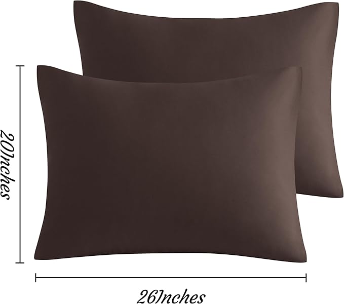 Microfiber Pillowcase Set - Standard - 20 x 26 in - 2 Pack - 2 Piece