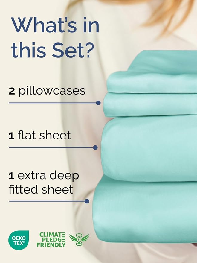 Cooling Bed Sheet Set - Twin - 4 Piece