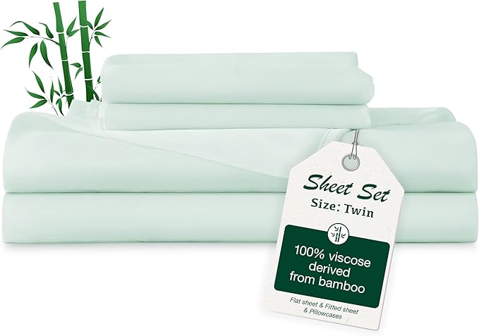Bamboo Cooling Bed Sheet Set - Twin - 3 Piece