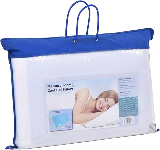 Memory Foam Cooling Bed Pillow - Standard