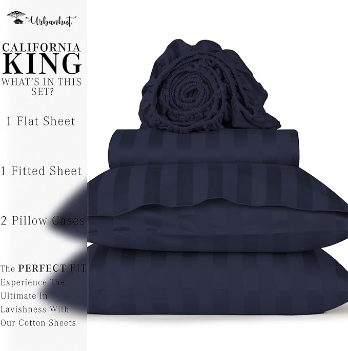 Bed Sheet Set - California King - 16 in Deep Pocket - 4 Piece