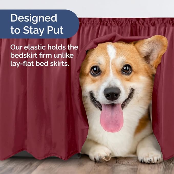 Bed Skirt - King - 12 in Drop