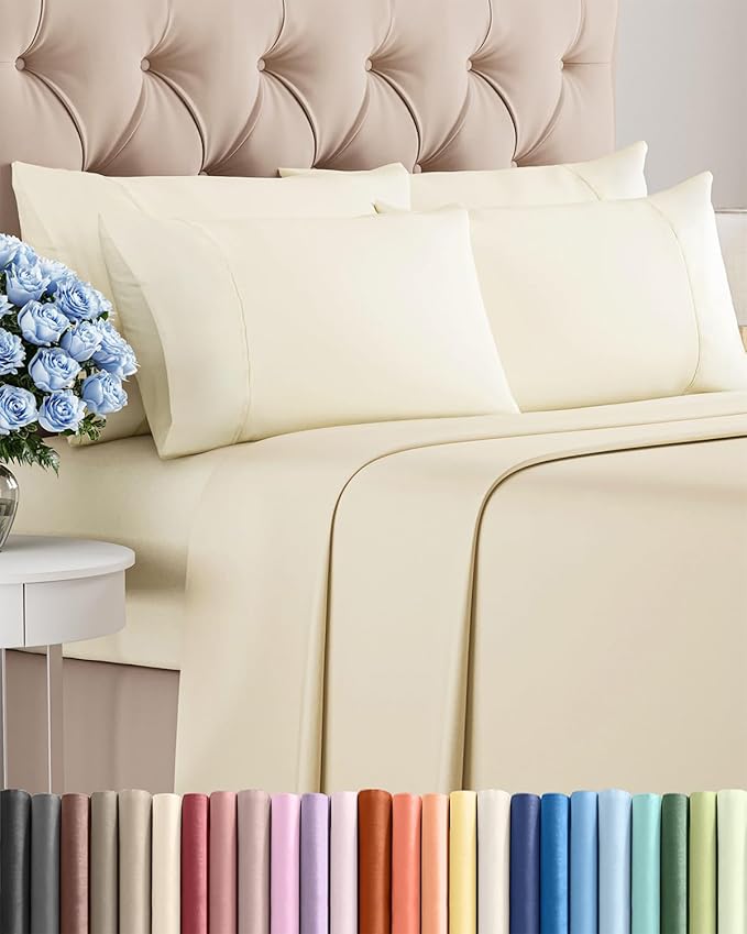 Cooling Bed Sheet Set - Queen - 6 Piece