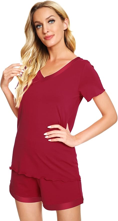 Women's Bamboo Cooling Pajama Set - Short Sleeve - 2 Piece