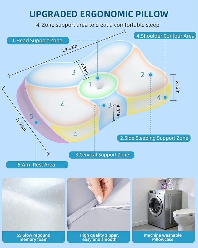 Memory Foam Cooling Bed Pillow