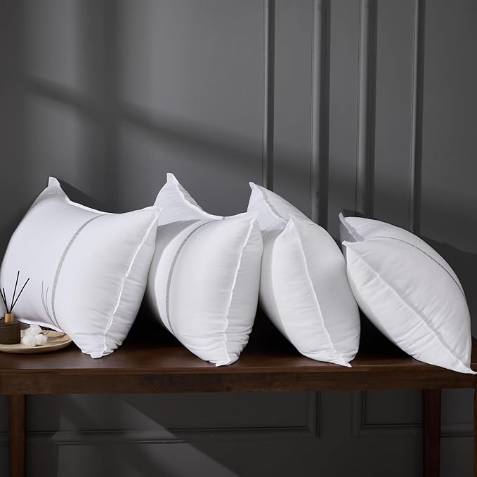 Down Alternative Bed Pillow - King - 20 x 34 in - 4 Piece