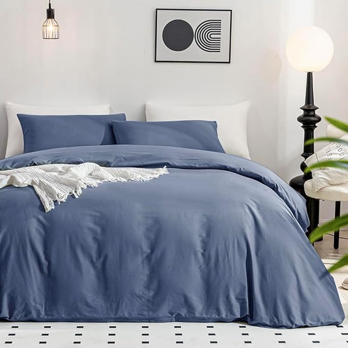 Linen Duvet Cover Set - King - 3 Piece