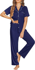Pants Pajama Set - Short Sleeve - 2 Piece