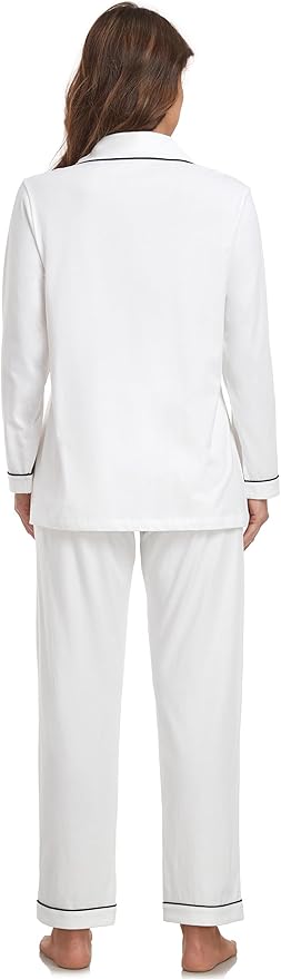 100% Cotton Pants Pajama Set - Long Sleeve - 2 Piece