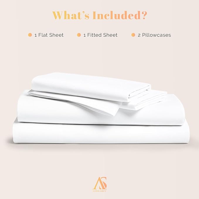 Cooling Bed Sheet Set - King - 16 in Deep Pocket - 4 Piece