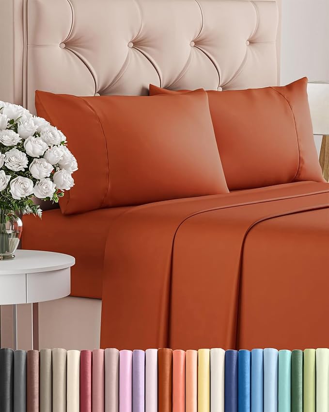 Cooling Bed Sheet Set - Twin - 16 in Deep Pocket - 4 Piece