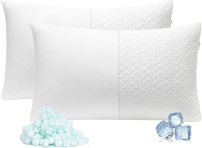Memory Foam Cooling Body Pillow - King - 2 Piece