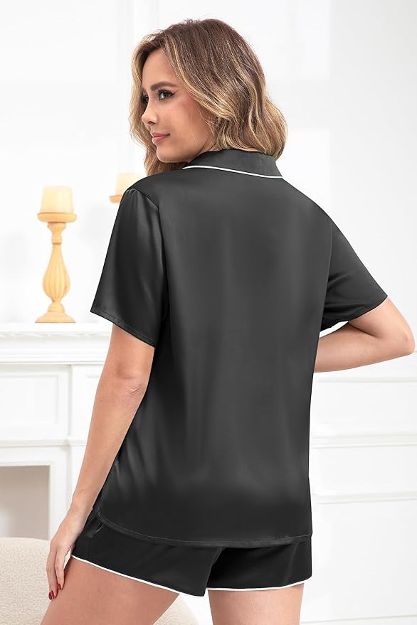 Women's Shorts Pajama Set - Short Sleeve - 2 Piece