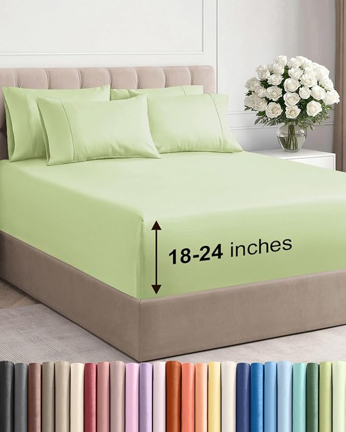 Cooling Bed Sheet Set - Queen - 6 Piece