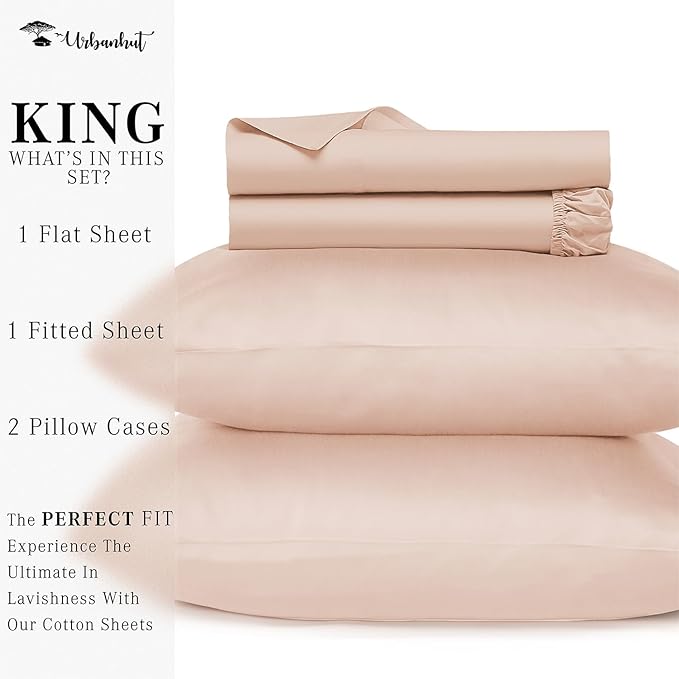 Bed Sheet Set - King - 16 in Deep Pocket - 4 Piece