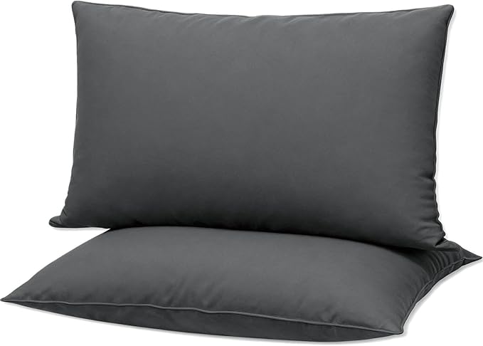 Down Alternative Bed Pillow - King - 20 x 36 in - 2 Piece