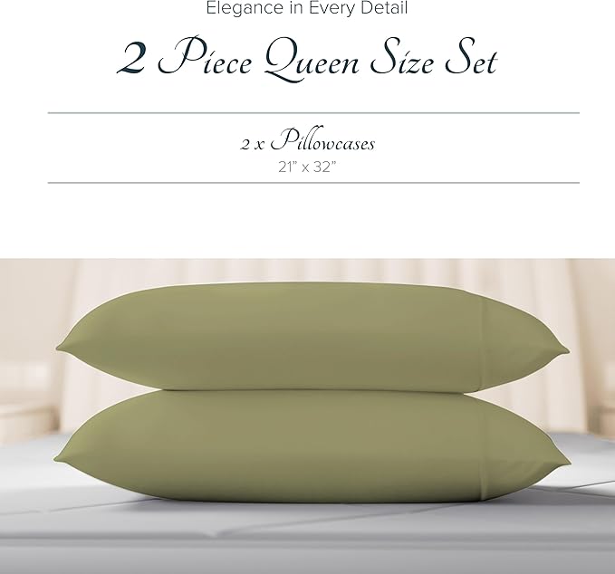 Linen Cooling Pillowcase Set - Queen - 2 Piece
