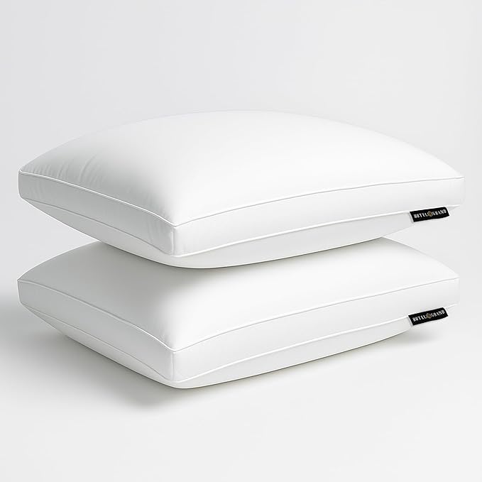 100% Cotton Bed Pillow - Queen - 2 Piece