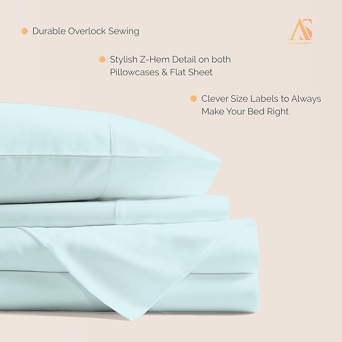 Cooling Bed Sheet Set - King - 16 in Deep Pocket - 4 Piece