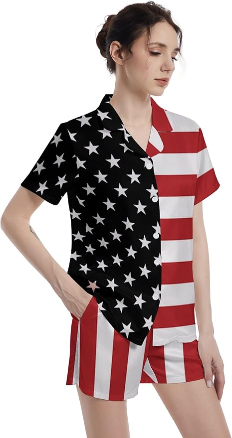 Women's Pajama Set - Short Sleeve - 2 Piece
