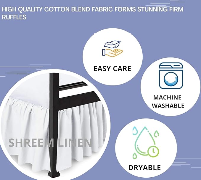 Linen Bed Skirt - Queen